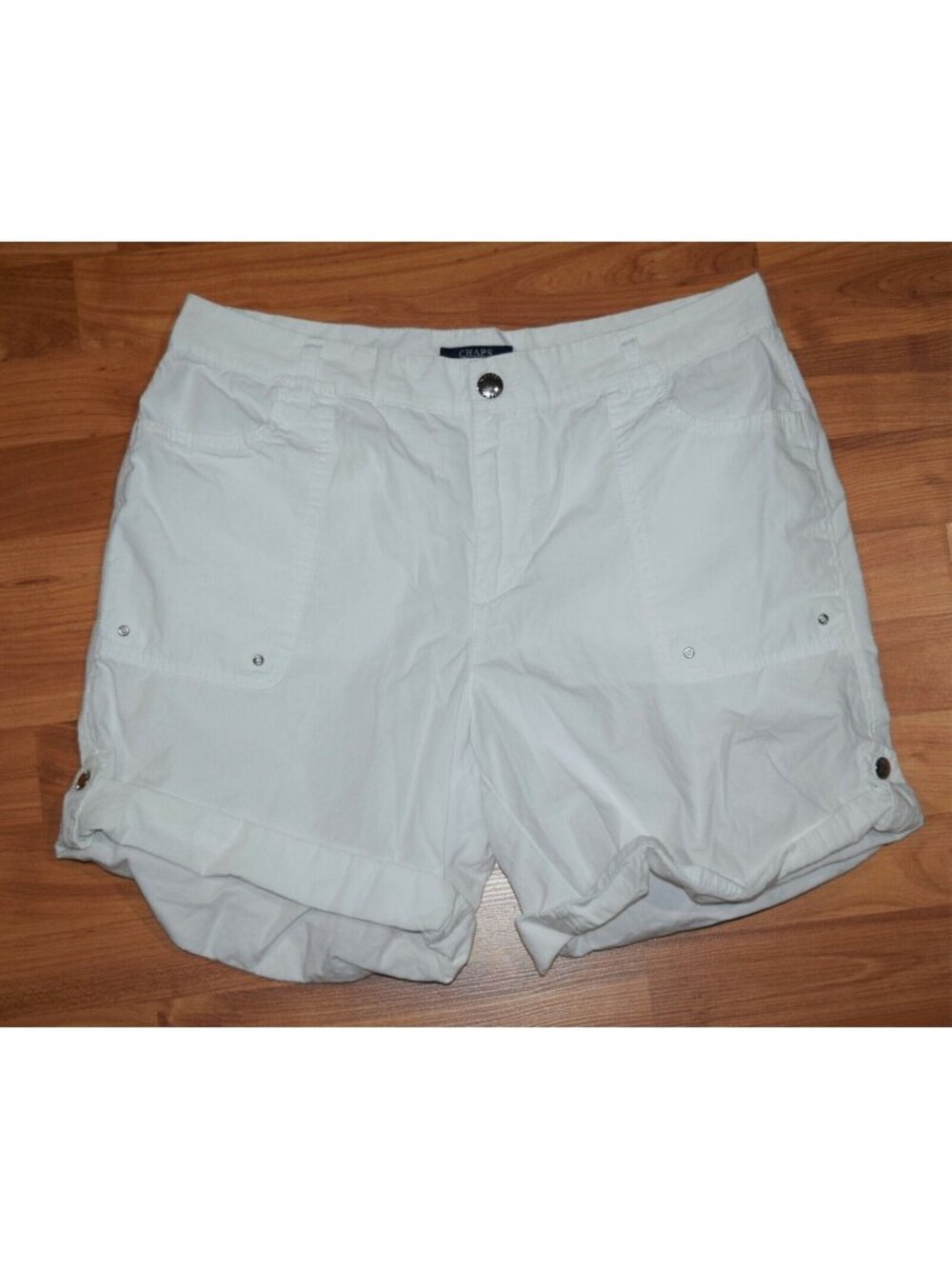 Chaps Women's Sz 10 White Twill Shorts